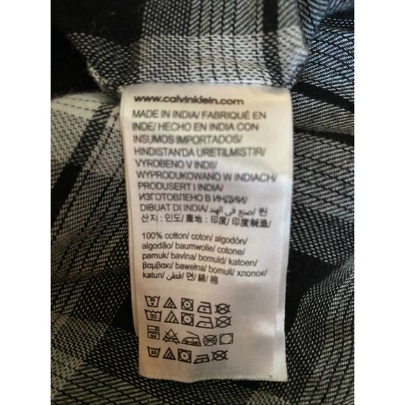 Calvin Klein cotton flannel plaid shirt size M - Picture 7 of 9